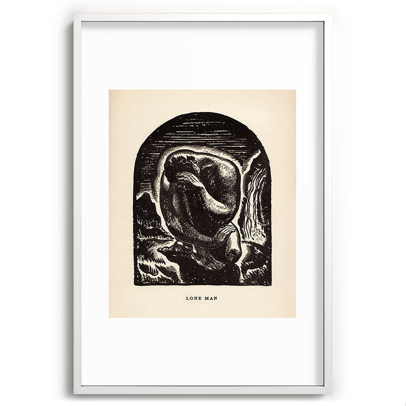"Lone Man" by Rockwell Kent (1919) Framed Art Print