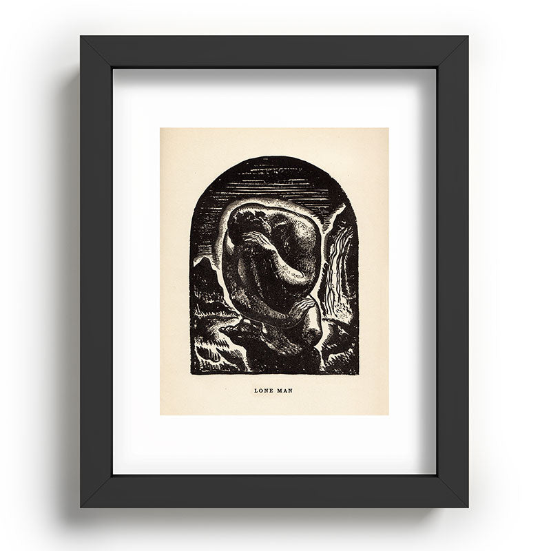 "Lone Man" by Rockwell Kent (1919) Framed Art Print