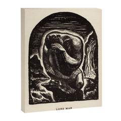 "Lone Man" by Rockwell Kent (1919) Canvas Print