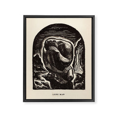"Lone Man" by Rockwell Kent (1919) Framed Canvas Print