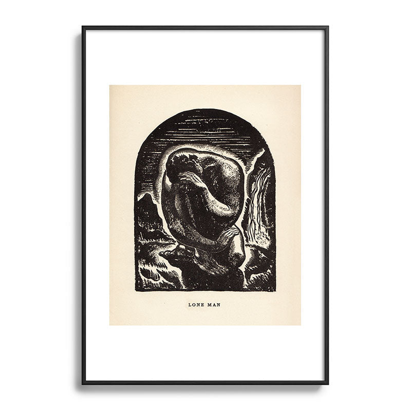 "Lone Man" by Rockwell Kent (1919) Framed Art Print