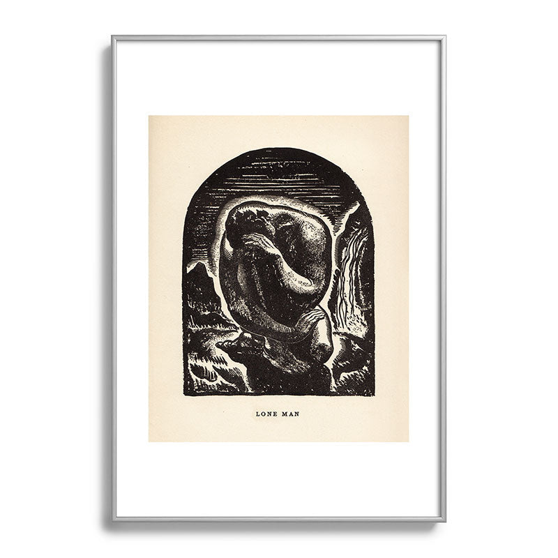 "Lone Man" by Rockwell Kent (1919) Framed Art Print