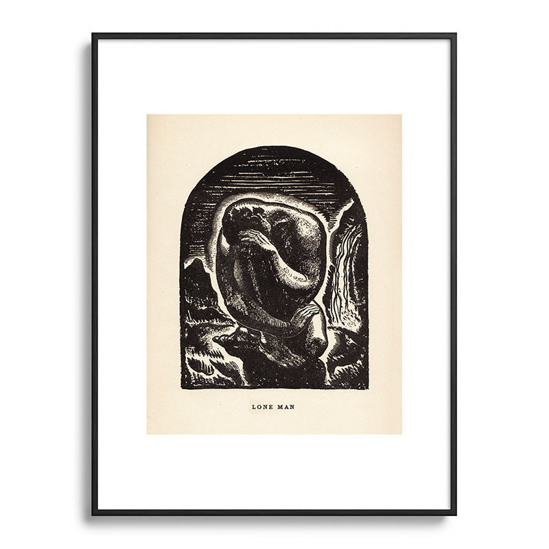 "Lone Man" by Rockwell Kent (1919) Framed Art Print