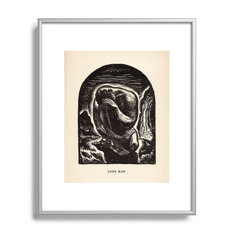"Lone Man" by Rockwell Kent (1919) Framed Art Print