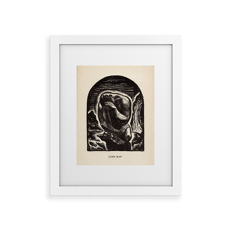 "Lone Man" by Rockwell Kent (1919) Framed Art Print
