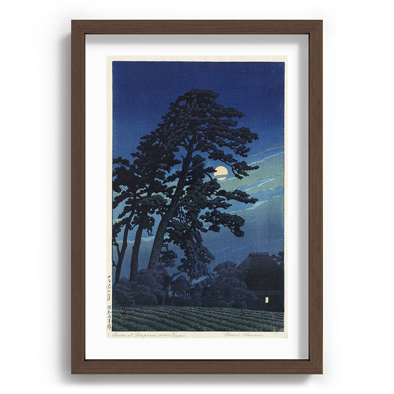 "Moon at Magome" by Hasui Kawase, 1930 Framed Art Print