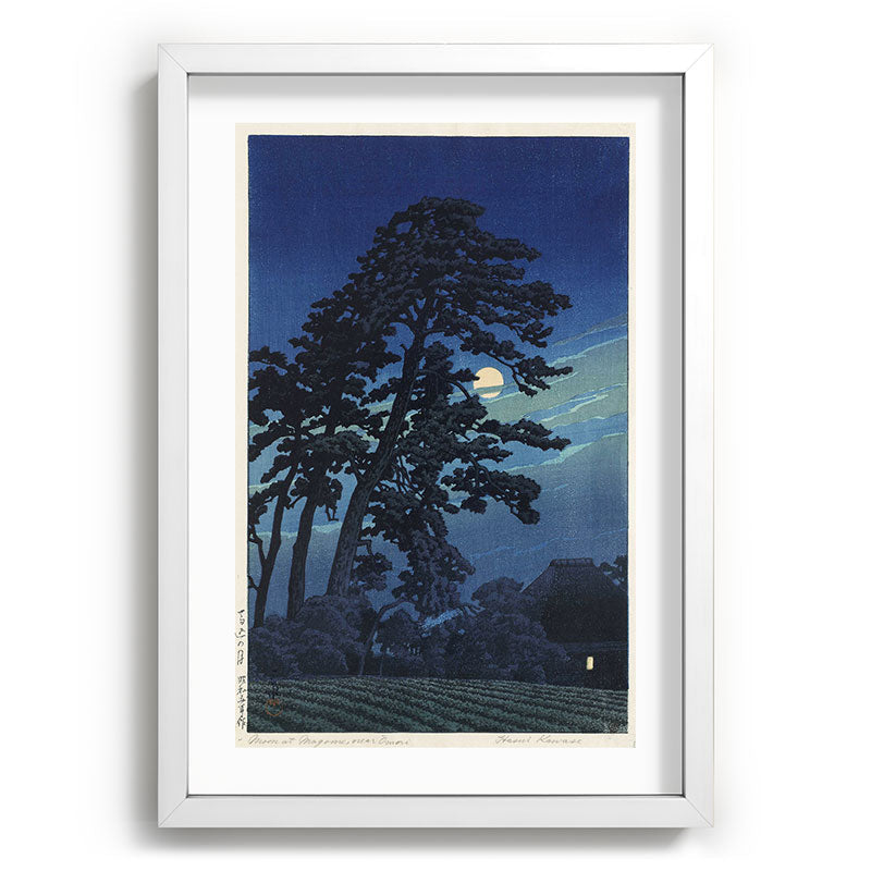 "Moon at Magome" by Hasui Kawase, 1930 Framed Art Print