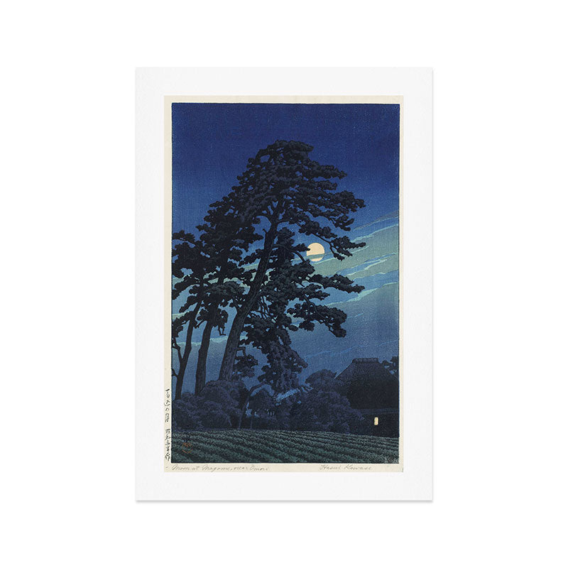 "Moon at Magome" by Hasui Kawase, 1930 Art Print