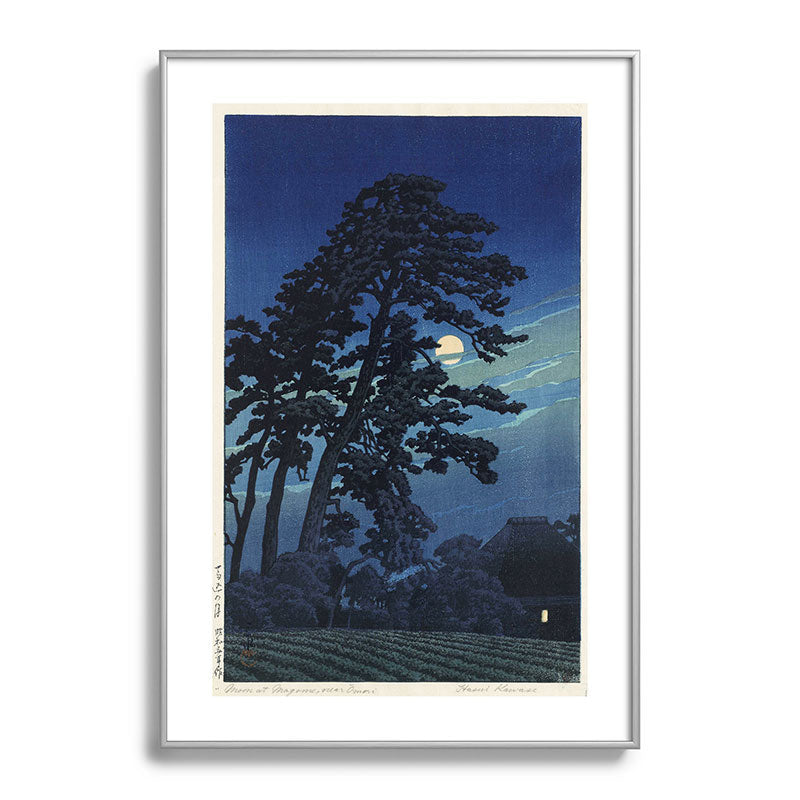 "Moon at Magome" by Hasui Kawase, 1930 Framed Art Print