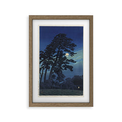 "Moon at Magome" by Hasui Kawase, 1930 Framed Art Print