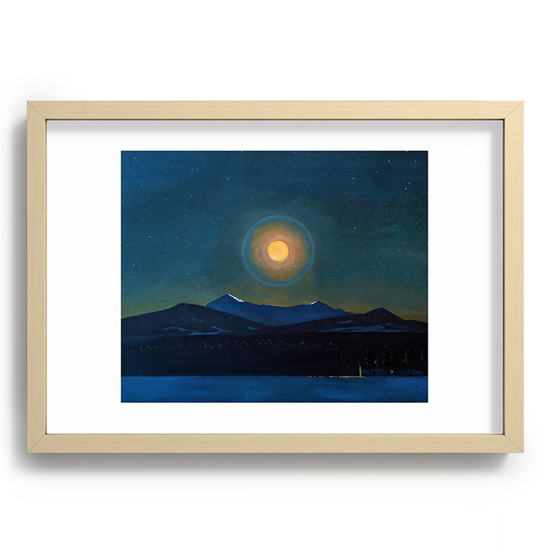 "Moonlight, Winter" by Rockwell Kent (1940) Framed Art Print
