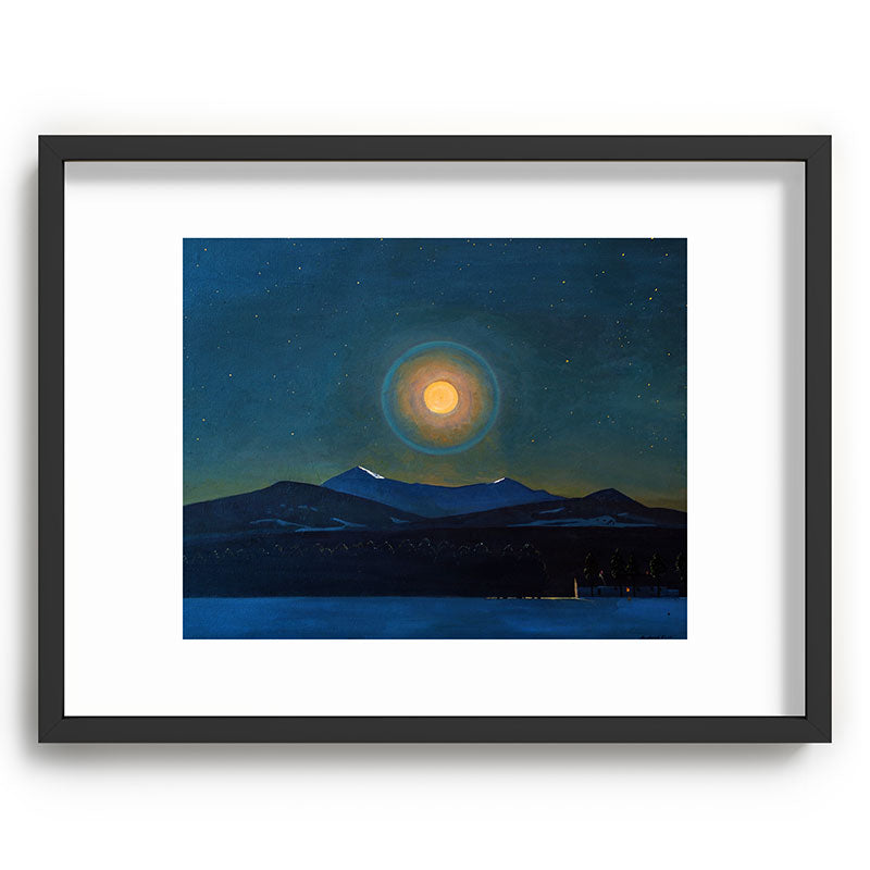 "Moonlight, Winter" by Rockwell Kent (1940) Framed Art Print