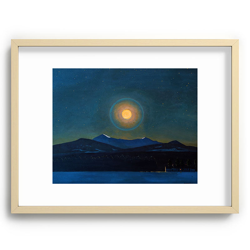 "Moonlight, Winter" by Rockwell Kent (1940) Framed Art Print