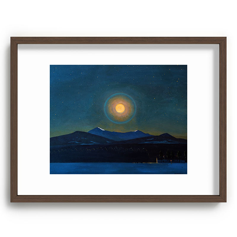 "Moonlight, Winter" by Rockwell Kent (1940) Framed Art Print