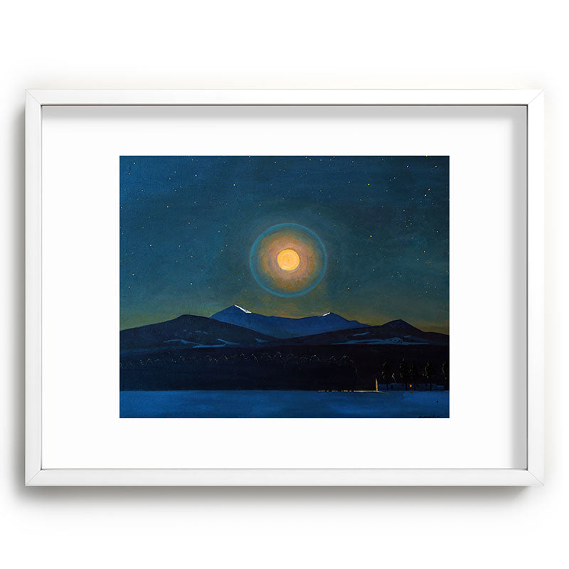"Moonlight, Winter" by Rockwell Kent (1940) Framed Art Print