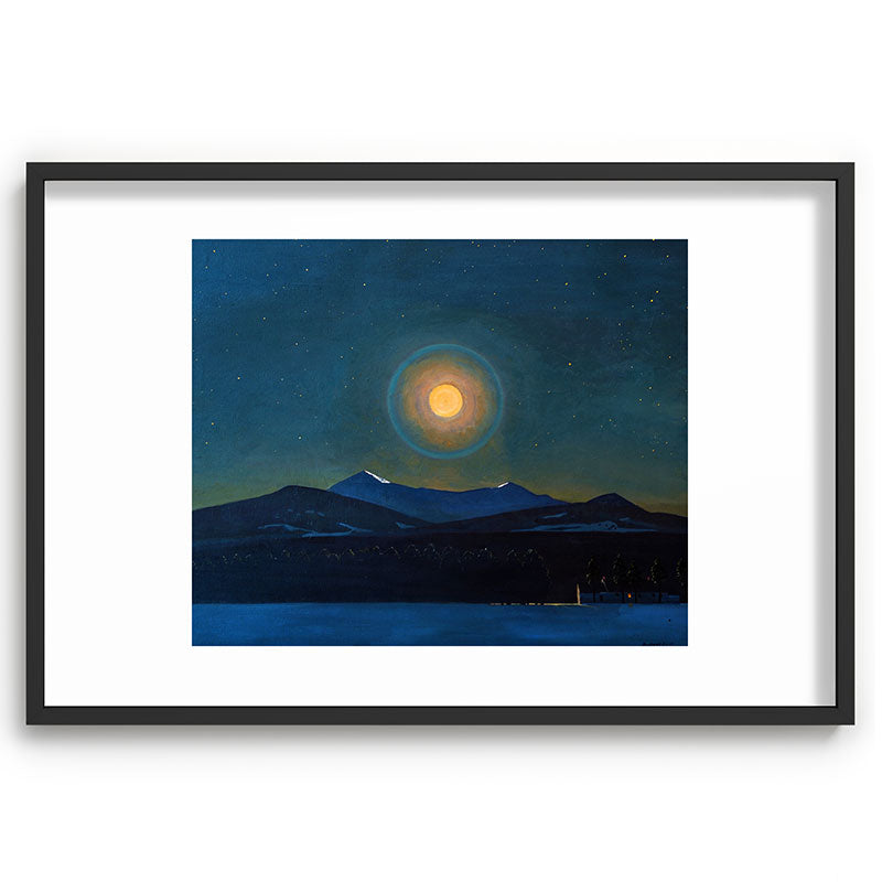 "Moonlight, Winter" by Rockwell Kent (1940) Framed Art Print