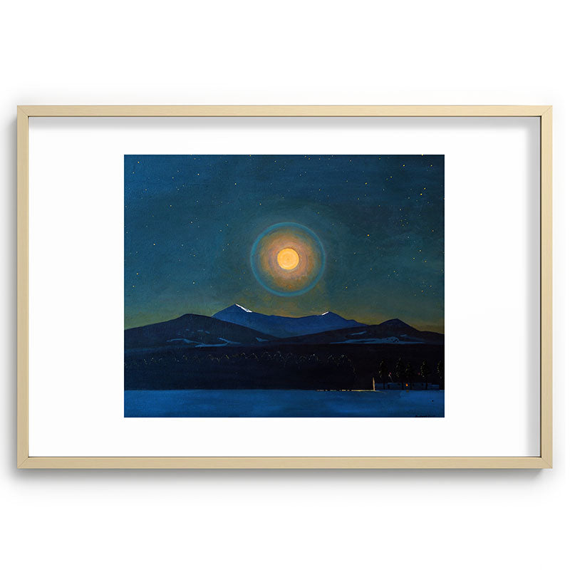 "Moonlight, Winter" by Rockwell Kent (1940) Framed Art Print