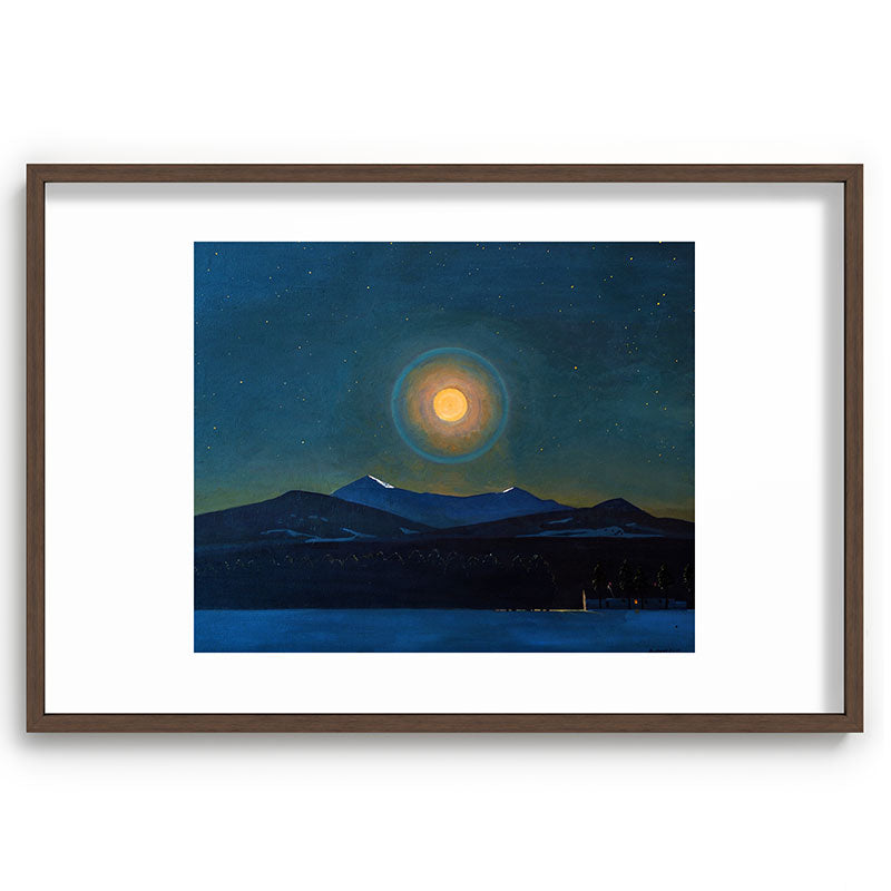 "Moonlight, Winter" by Rockwell Kent (1940) Framed Art Print