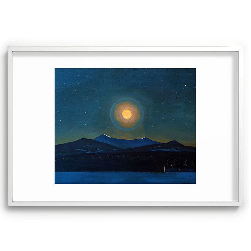 "Moonlight, Winter" by Rockwell Kent (1940) Framed Art Print
