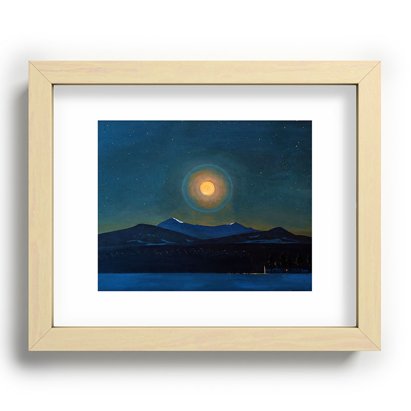 "Moonlight, Winter" by Rockwell Kent (1940) Framed Art Print