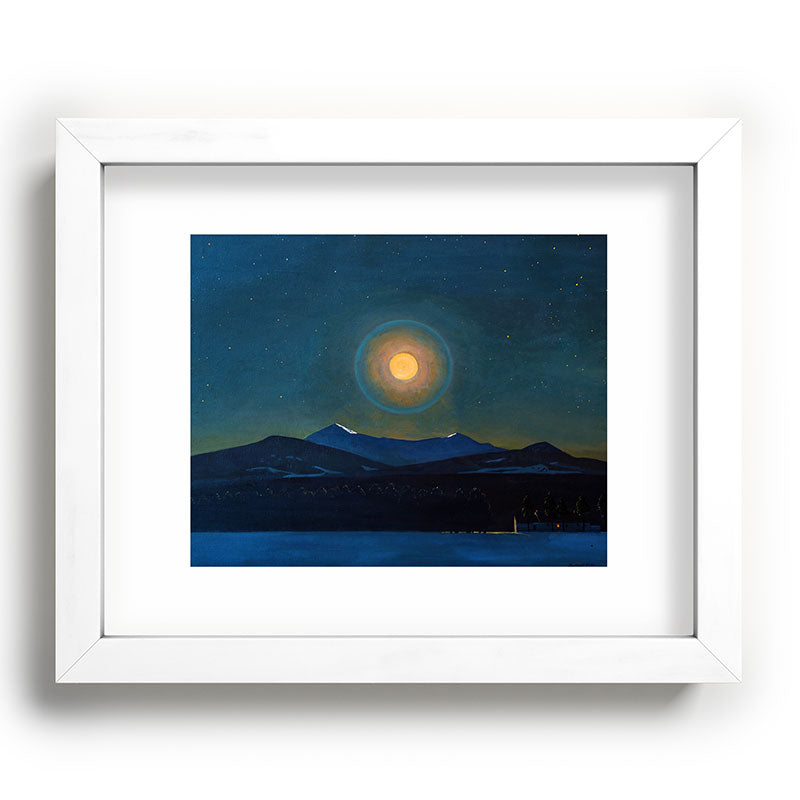 "Moonlight, Winter" by Rockwell Kent (1940) Framed Art Print