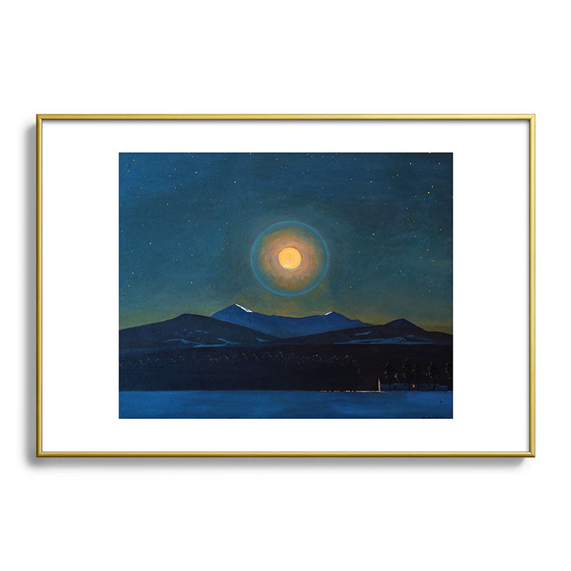 "Moonlight, Winter" by Rockwell Kent (1940) Framed Art Print