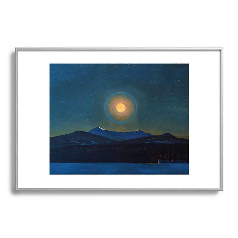 "Moonlight, Winter" by Rockwell Kent (1940) Framed Art Print