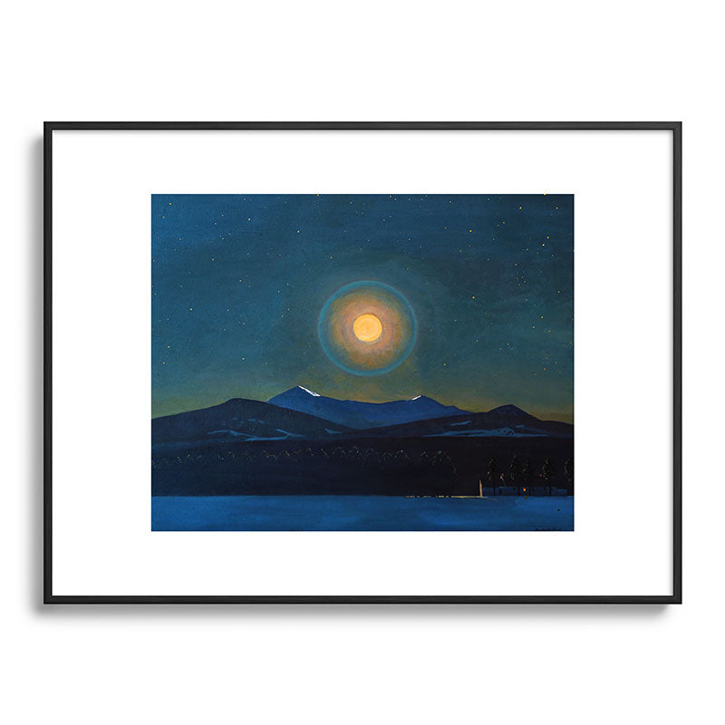 "Moonlight, Winter" by Rockwell Kent (1940) Framed Art Print