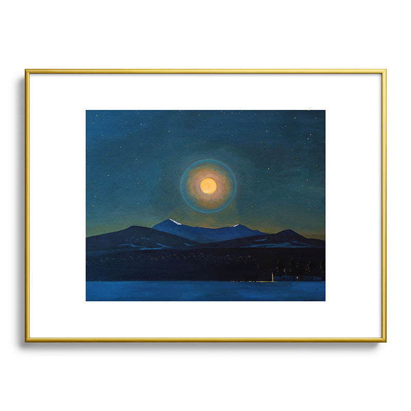 "Moonlight, Winter" by Rockwell Kent (1940) Framed Art Print