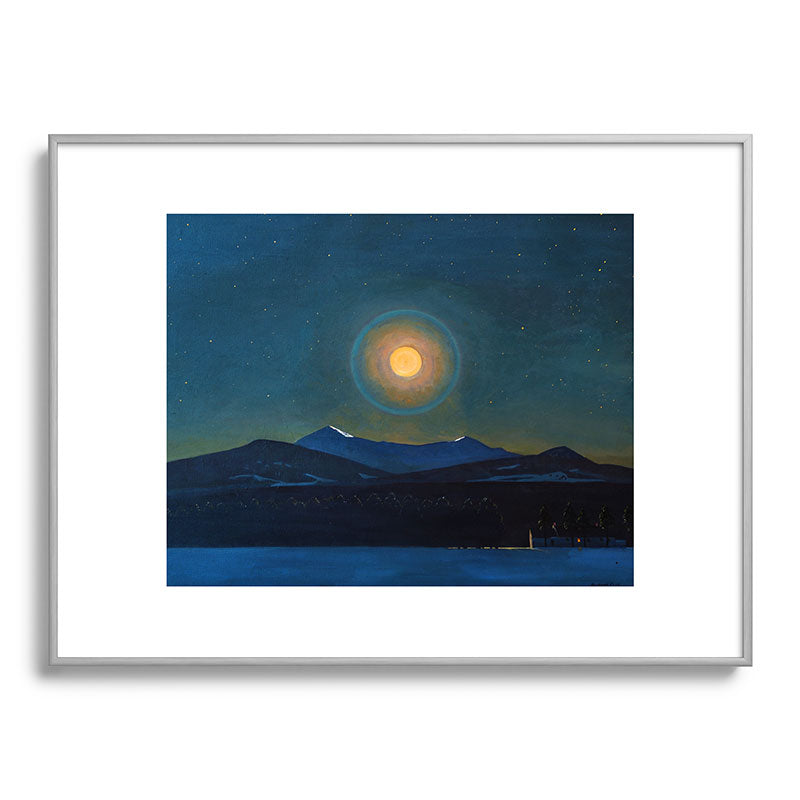 "Moonlight, Winter" by Rockwell Kent (1940) Framed Art Print
