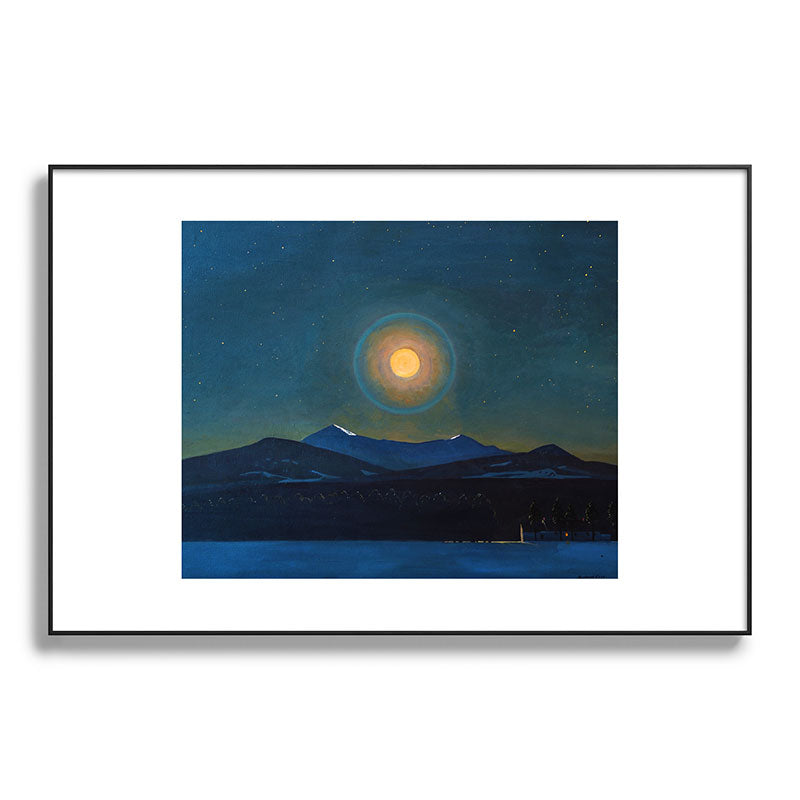 "Moonlight, Winter" by Rockwell Kent (1940) Framed Art Print