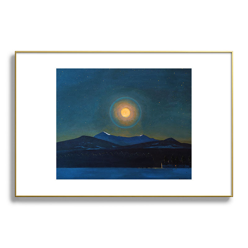 "Moonlight, Winter" by Rockwell Kent (1940) Framed Art Print