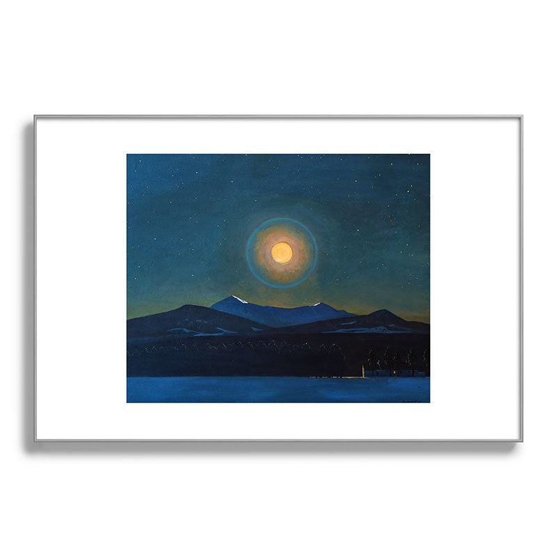 "Moonlight, Winter" by Rockwell Kent (1940) Framed Art Print