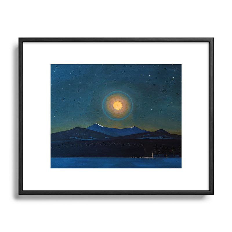"Moonlight, Winter" by Rockwell Kent (1940) Framed Art Print