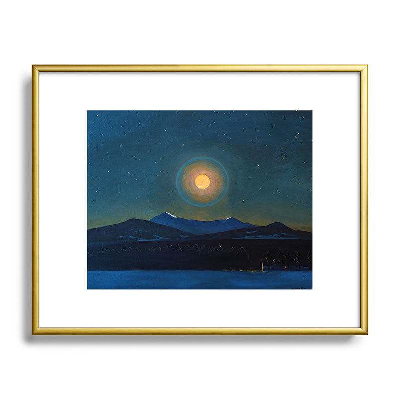 "Moonlight, Winter" by Rockwell Kent (1940) Framed Art Print