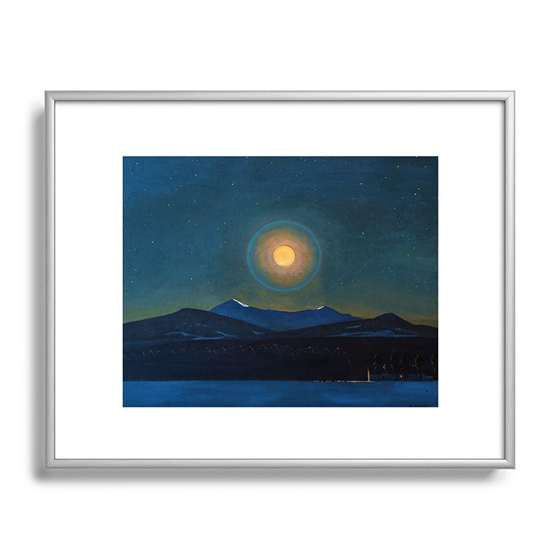 "Moonlight, Winter" by Rockwell Kent (1940) Framed Art Print