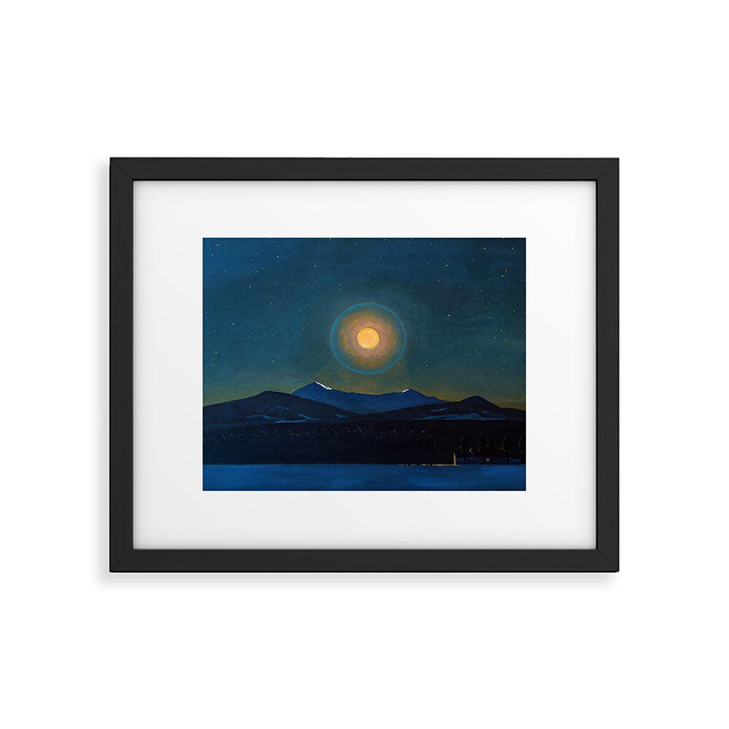 "Moonlight, Winter" by Rockwell Kent (1940) Framed Art Print