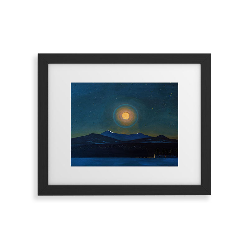 "Moonlight, Winter" by Rockwell Kent (1940) Framed Art Print