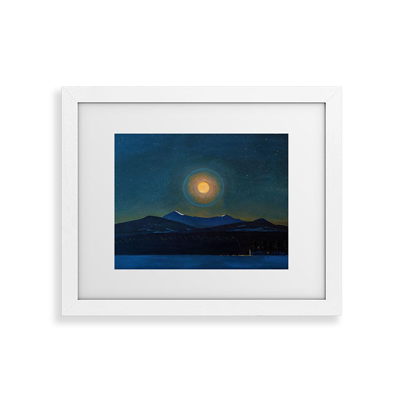 "Moonlight, Winter" by Rockwell Kent (1940) Framed Art Print