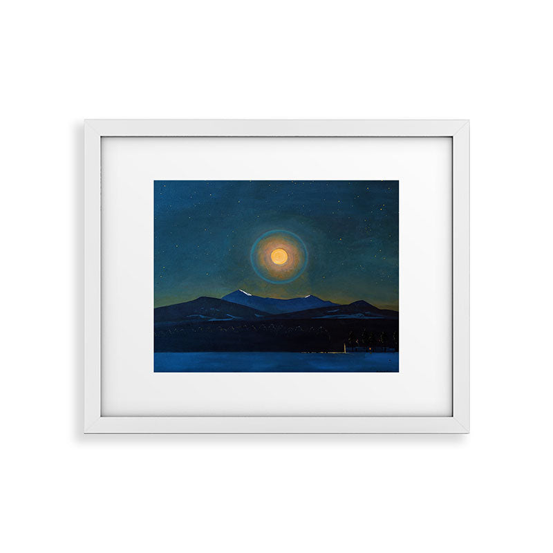"Moonlight, Winter" by Rockwell Kent (1940) Framed Art Print