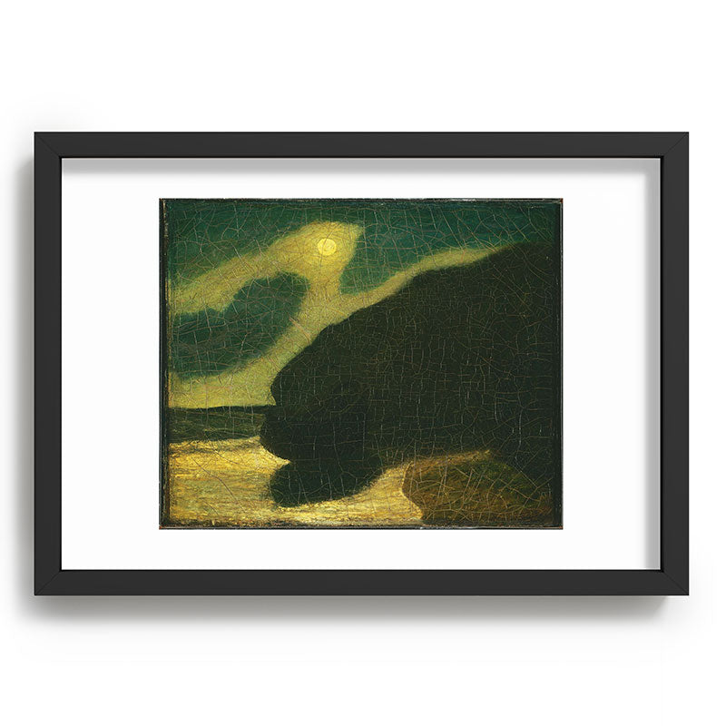 "Moonlit Cove" by Albert Pinkham Ryder (1880) Framed Art Print