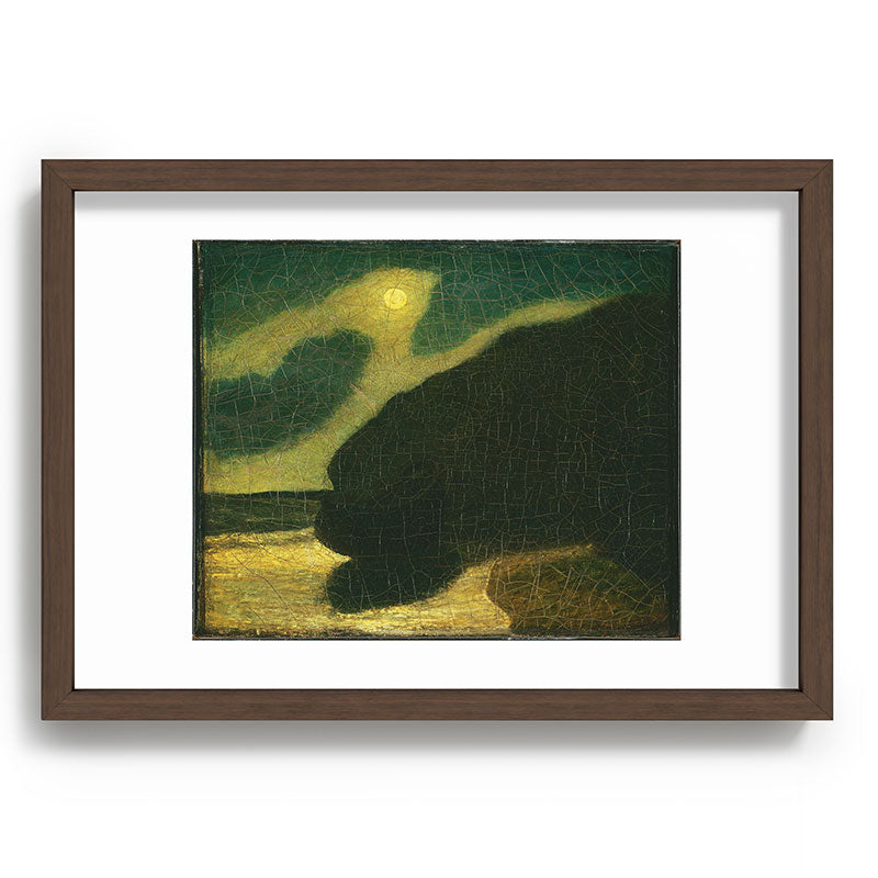 "Moonlit Cove" by Albert Pinkham Ryder (1880) Framed Art Print