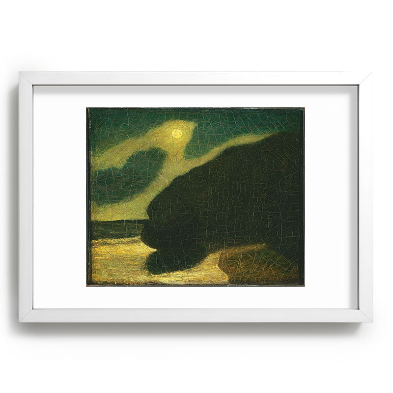 "Moonlit Cove" by Albert Pinkham Ryder (1880) Framed Art Print