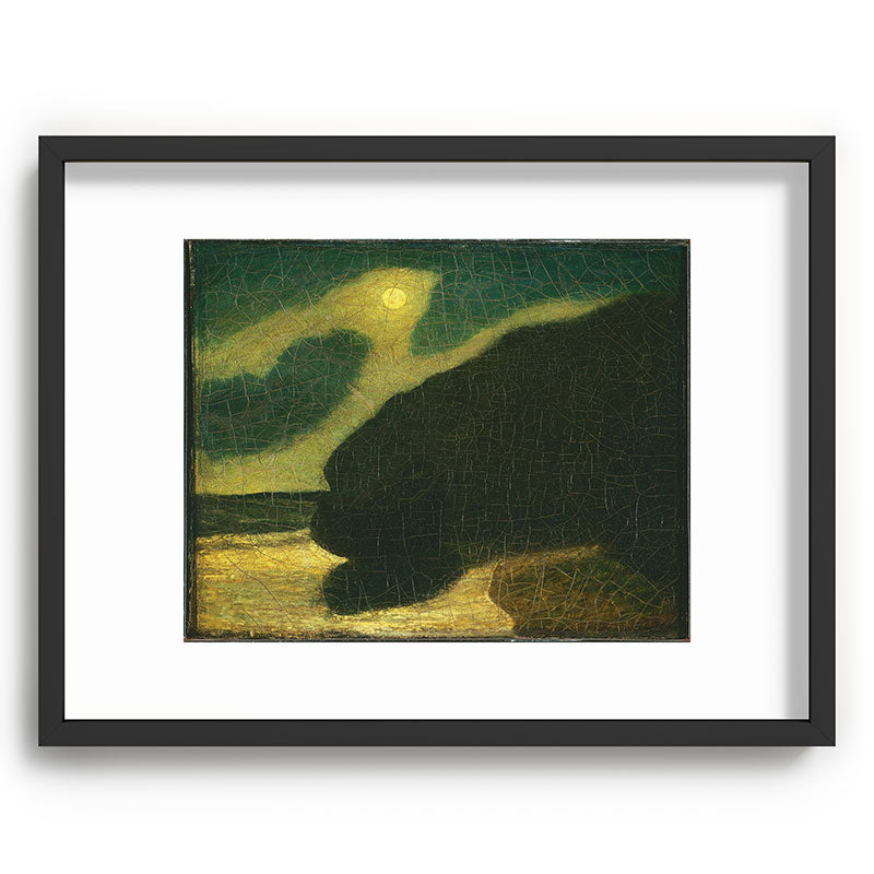 "Moonlit Cove" by Albert Pinkham Ryder (1880) Framed Art Print