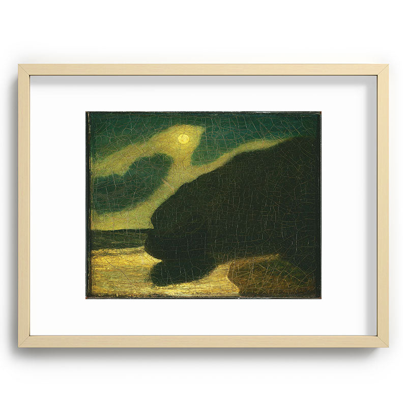 "Moonlit Cove" by Albert Pinkham Ryder (1880) Framed Art Print