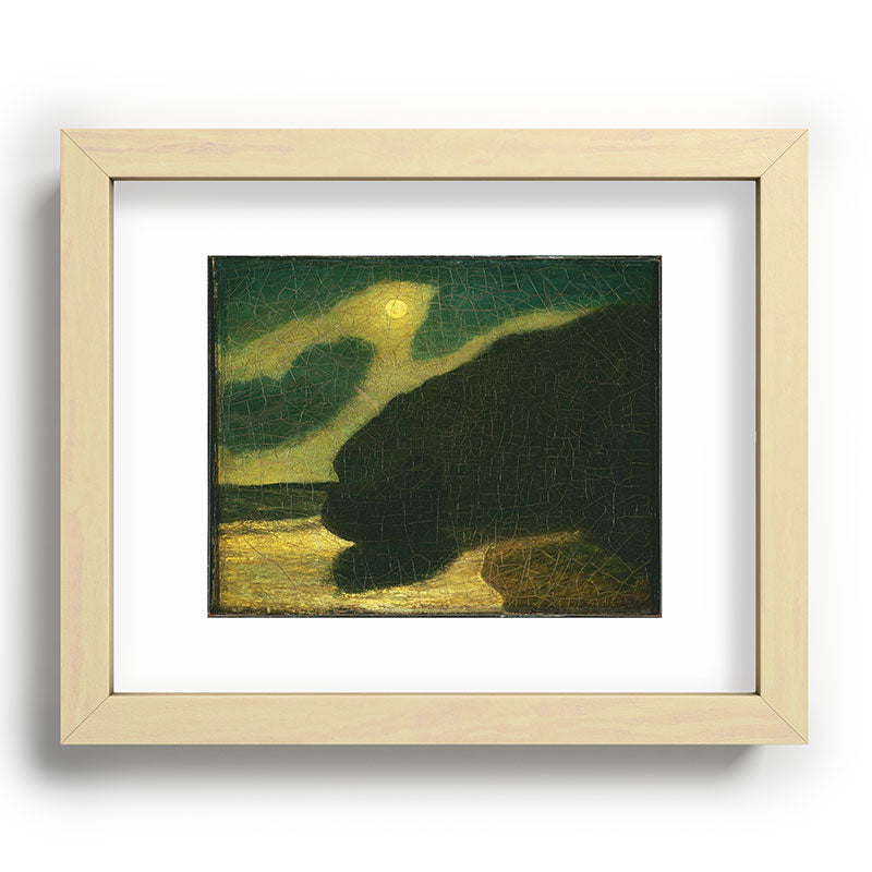 "Moonlit Cove" by Albert Pinkham Ryder (1880) Framed Art Print