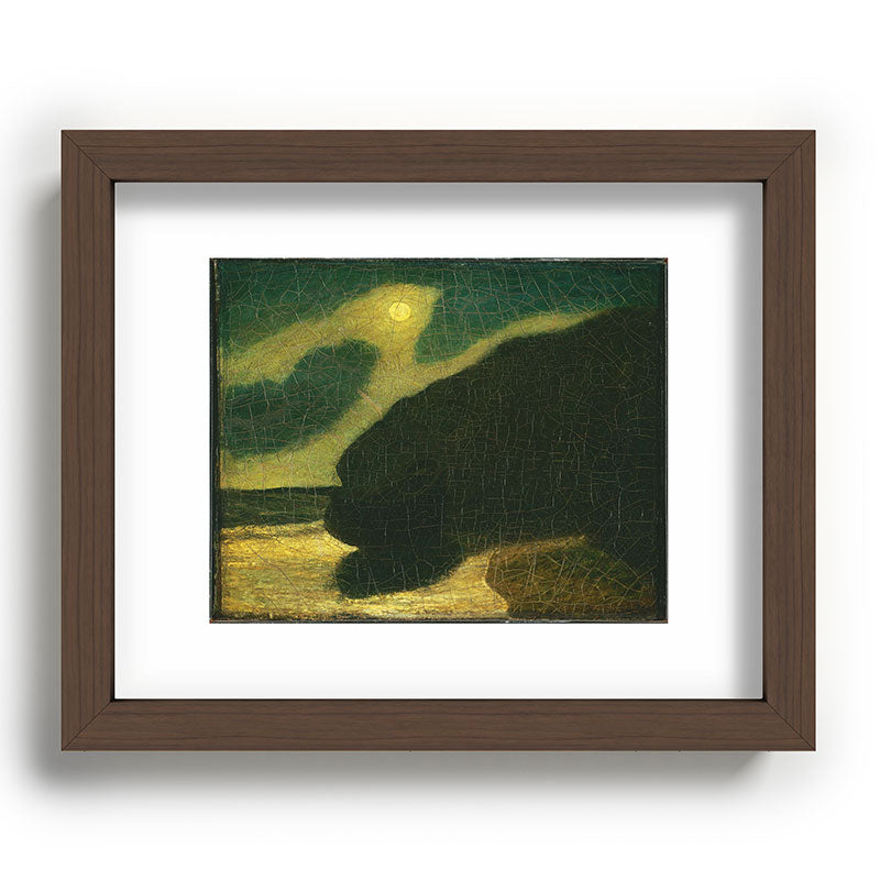 "Moonlit Cove" by Albert Pinkham Ryder (1880) Framed Art Print