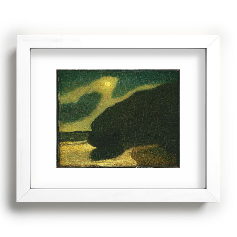"Moonlit Cove" by Albert Pinkham Ryder (1880) Framed Art Print