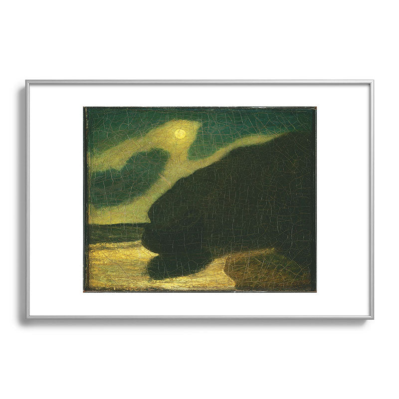 "Moonlit Cove" by Albert Pinkham Ryder (1880) Framed Art Print