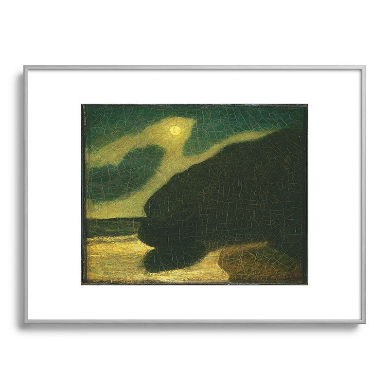 "Moonlit Cove" by Albert Pinkham Ryder (1880) Framed Art Print